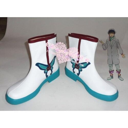 Hoozuki no Reitetsu Hozuki White Short Halloween Cosplay Shoes Boots H016