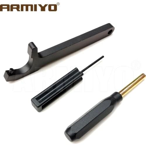 Armiyo G17 G19 G43 Magazine Plate Disassembly Front Sight Removal Tool 3/16" Hex Thin Wall Nut Driver Takedown Punch Kit