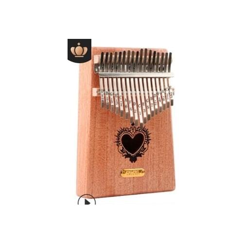 Mahogany Thumb piano Kalimba 17-tone finger piano beginners entry portable musical instrument kalimba finger piano Heart