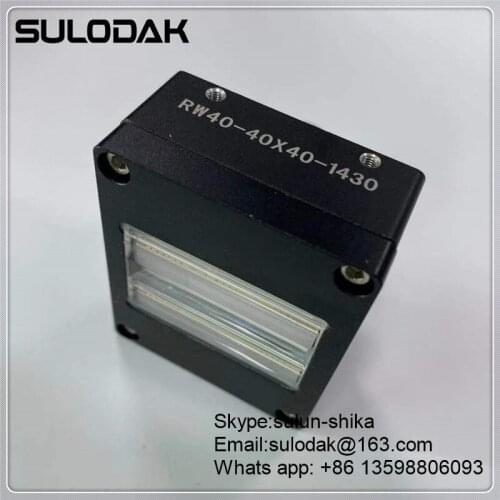 RW40-40X40 UV Varnish Gel Curing Lamp For Flatbed Printer Ricoh G5 Print Head Longrun Photo Printer Cure 395nm Cob Lights 150W