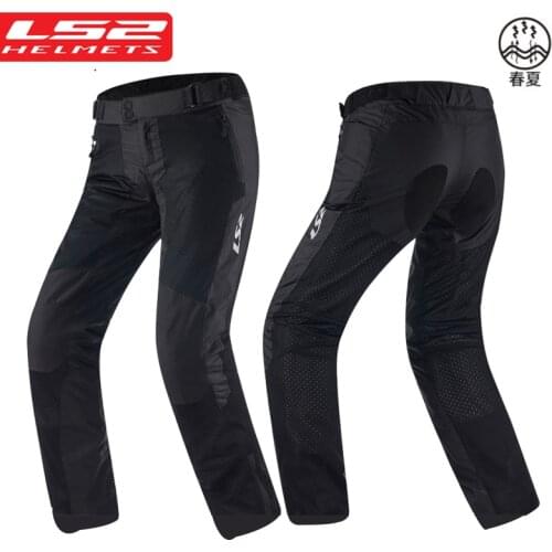 LS2 MPS138D Motorcycle Pants Women Motocross Pantalon Moto Riding Trousers Pants With Knee Protective Gear For Spring Summer