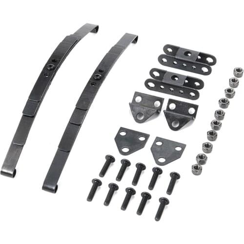 Metal Hard Leaf Spring Suspension Stainless Steel Bar Set With Screws for 1/10 RC Crawler D90 RC4WD Tamiya Axial Truck Parts