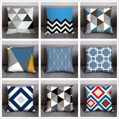 Print Pillow Case Polyester Sofa Car Cushion Cover Home Decor 2018 Christmas New Arrival Hot Sale