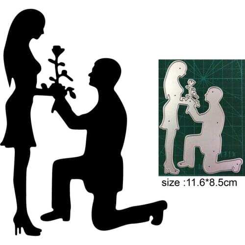 Make a proposal Rose Metal Cutting Dies Scrapbooking New Craft Stamps die Cut Embossing Card Making Stencil
