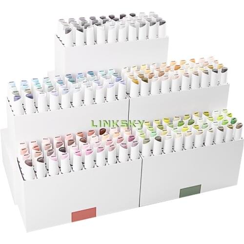 Sta Double-head Oil Alcohol Marker Pen, 40 80 120 160 200 Colors Set, Professional Painting Anime Design Color Marker Pen