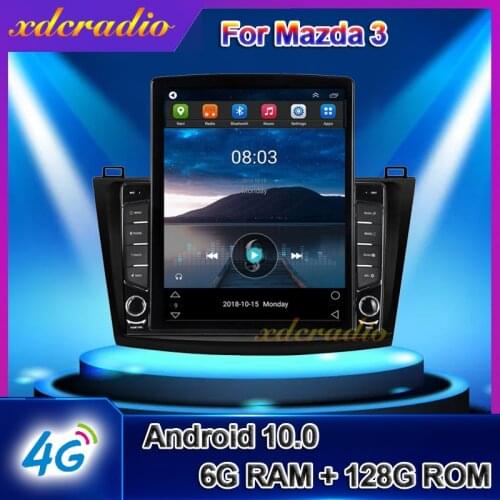 Xdcradio 10.4" Android 9.0 Tesla Style Vertical Screen For MAZDA 3 MAZDA3 Car Radio Automotivo Multimedia Auto GPS Navigation