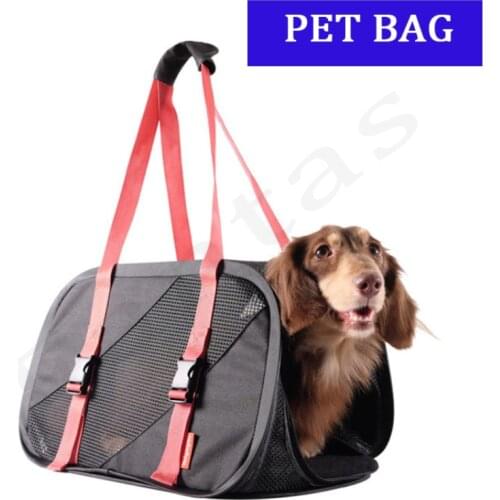 Breathable Portable Travel Backpack Outdoor Pet Dog Carrier Bag Pet Dog Sling Bag Mesh Backpack Pet Supplies Travel Accessories