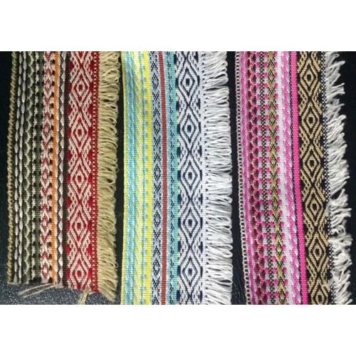 45-47mm strong jacquard ribbon fringe, ribbon tassel, free shipping,SF-150415H