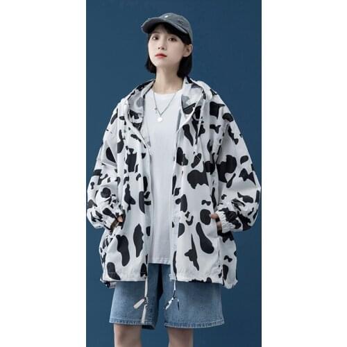 Women Jacket Summer Woman Clothes Sun Protection Clothing Womens Coat Casual Loose Baseball Jacket Hooded Bomber Jacket New