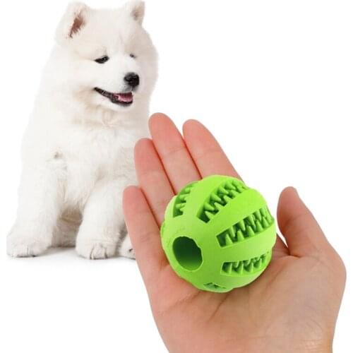 Chew Toys For Pet Dog Toy Interactive Balls Pet Dog Puppy Ball Tooth Clean Food Elasticity Small Big Dog Toys Rubber Pet Toys