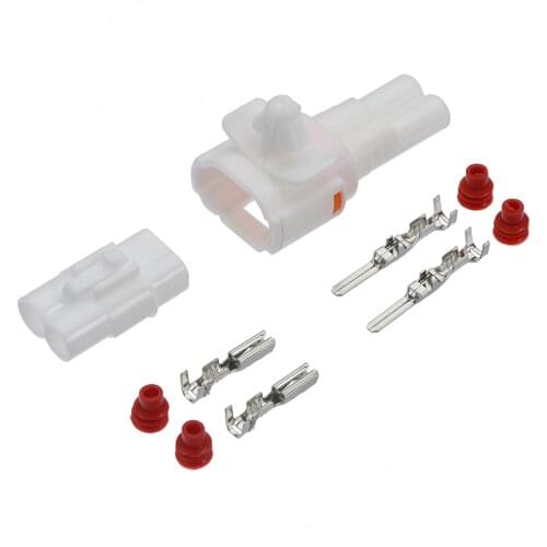 1/5/10/20 Sets 2 Pin Waterproof Male Female Kit w/ Lock Auto Connector PA66 6187-2171 6180-2181 6180-2321 6187-2311 For Honda