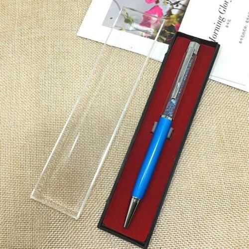 10pcs/lot High Quality Box Transparent Pen Case Pen Box For Fountain Pen/Crystal pen Gifts