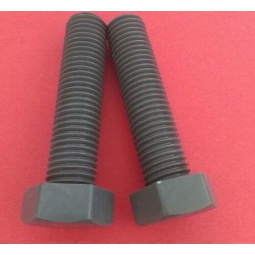 10PCS M18 M20 PVC Hard Polyvinyl Chloride HEXAGON SET SCREWS Hexagonal Screws Outside Hex Bolt