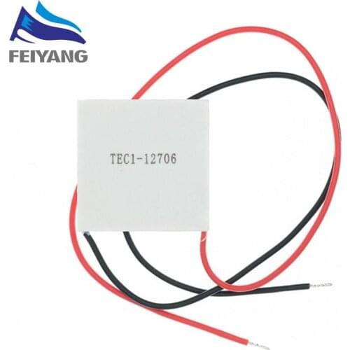 10PCS TEC1-12706 12706 TEC TEC1-12705/12710/12715 Thermoelectric Cooler Peltier 40*40MM 12V New of Semiconductor Refrigeration