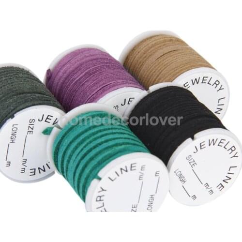 10x 3M Suede Leather Cord Thread String 3mm for Bracelet Necklace DIY Making