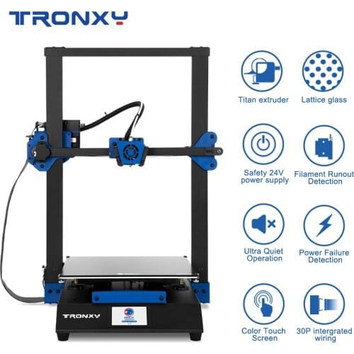 Tronxy XY-3 Pro 24V Power 3D Printer DIY Kits with Lattice Glass Hotbed Size 300*300mm and Resume Power Failure Print 3d drucker