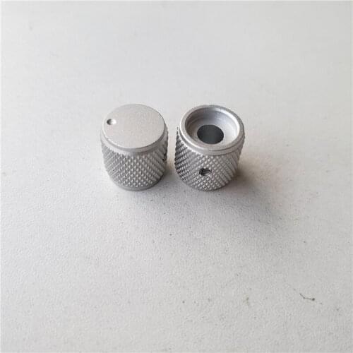 4pcs aluminum knob potentiometer knob 15*15*6mm silver Sandblasting potentiometer cap Volume knob switch cap for HI-FI amplifier