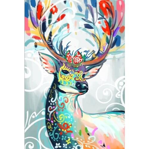 Art female elk The wooden puzzle 1000 pieces ersion jigsaw puzzle white card adult childrens educational toys