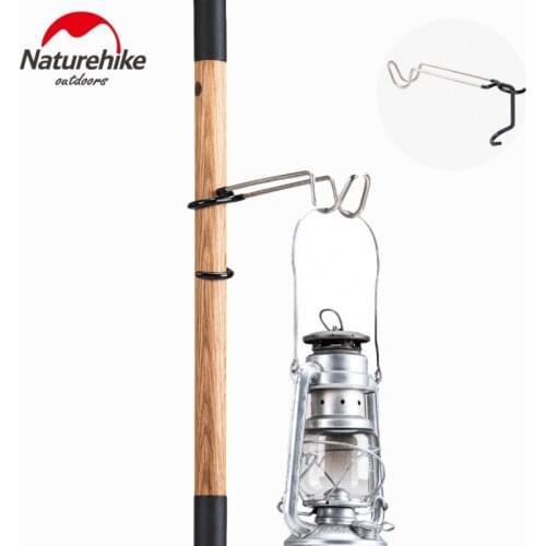 Naturehike New Non-slip Canopy Tent Pole Hanging Clip Outdoor Camping Portable Lamp Holder Water Cup Bracket Hook Tool