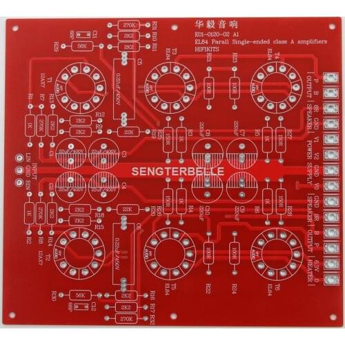 Hifi EL84 Parallel Single-Ended Class A Tube Amplifier PCB With PSU Board PCB