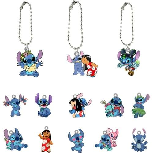 Disney Interstellar Baby Characters Resin Acrylic Ornaments Keychain Cartoon Characters Key Rings Childrens Day Gifts