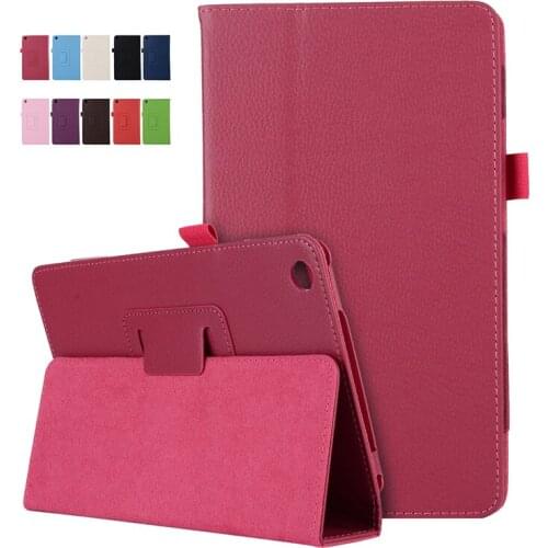 Lychee Pattern Case For Huawei MediaPad T3 8.0 KOB-L09 KOB-W09 8 inch Flip Stand PU Leather Cover