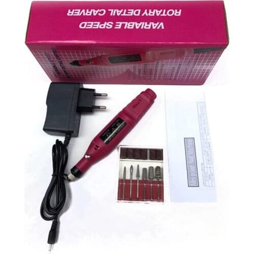 Mini Nail Polisher Pen Test Nail Electric Polisher Makeup Eyelashes Tool