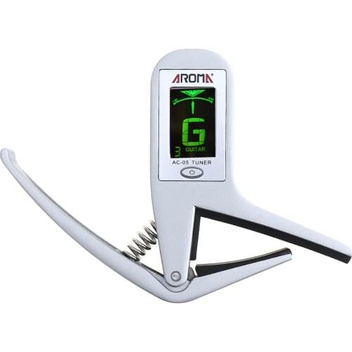 Multifunctional Guitar Tuner Capo 2 IN 1 Professional Smart Combination of Metal Capo + Automatic Tuner Accessories