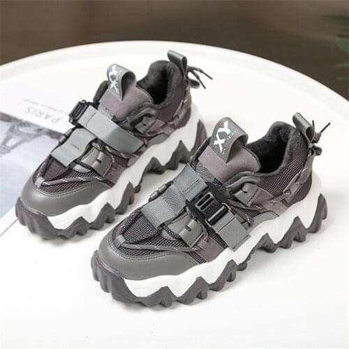 Fashion Breathable Designer Chunky Sneakers Women Platform Shoes Thick Bottom Ladies Trainers Height Increased Casual Shoes