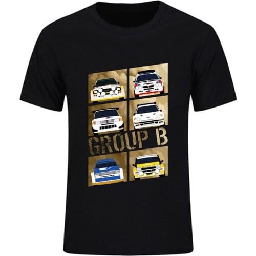Men T-shirt Group B New Design New Rally Car Tee Shirts Short Sleeve Homme TShirt Plus Size DIY Tops Shawn Mendes Sherlock Pubg