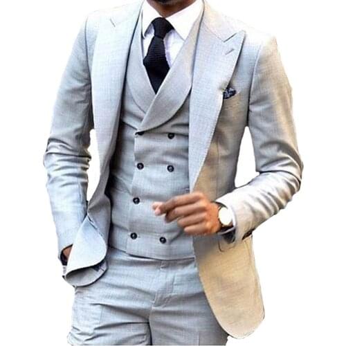 Mens solid color western fit-fit wedding tuxedo custom wedding groom party suit clothing for men