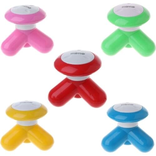 Q1FB New 1pc Multi-color Mini Electric Handled Wave Vibrating Massager USB Full Body