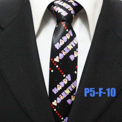 New Arrival 5cm Fashion Narrow Ties HOT Men Party Necktie Happy Valentine Pattern