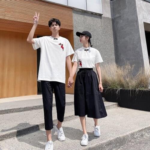 Couple T-shirt and POLO shirt preppy suit couples clothes couples clothing