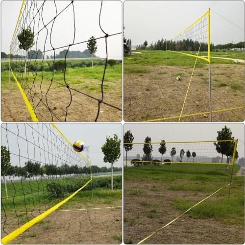 Outdoor Beach Volleyball Spike Ball Game Set Outdoor Team Sports Lawn Fitness Equipment Volleyball Net Easy Setup