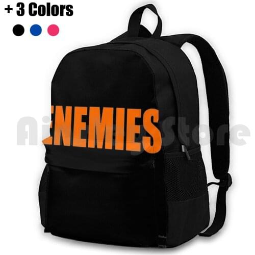 Enemies-Edit Outdoor Hiking Backpack Waterproof Camping Travel Bands Based Basedgod Cars Money Classic Cool Diamond Daddy