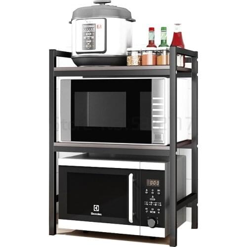 Kitchen shelf countertop multi-layer seasoning rack bowl rack microwave oven storage rack oven rack household goods