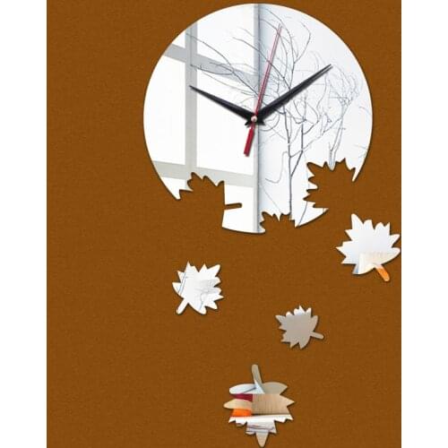 Direct selling child real mirror acrylic wall stickers novelty fashion quartz clock living room new watch
