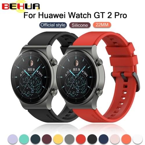 BEHUA Strap for Huawei Watch GT 2 Pro Wristband Silicone Watchband for Huawei GT2 Pro Bracelet Replaceable Accessories Correa