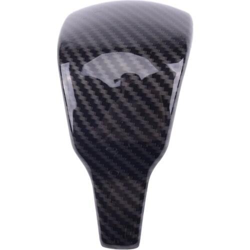 Carbon Fiber Texture Interior Gear Shift Knob Trim Cover Cap fit for Jeep Cherokee 2019-2020