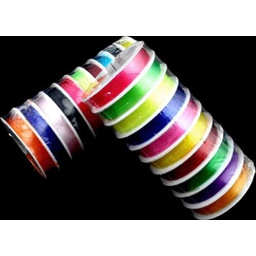 String DIY Beading Making Bracelet&Necklace Jewelry 0.7-0.8MM Stretch 1 Roll Transparent Stretchy Elastic Rope line Beads Cord
