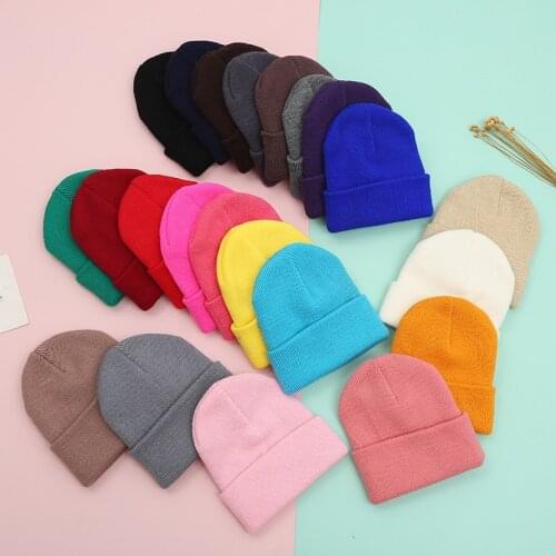 Knitted Kids Beanie Cap Infant Baby Boy Girl Hat Warm Children Baby Autumn Winter Girls Hat For Kids Toddler Muts Bonnet Enfant