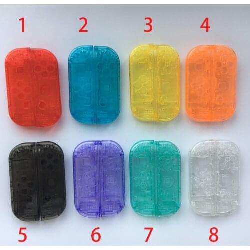High Quality Clear Color For NS Switch Joy-con Transparent Color Shell Case For Joycon