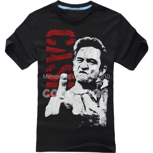 High Quality skateboard Johnny Cash Rock Brand mens clothing shirt 3D new mma fitness Hardrock Metal 100%Cotton
