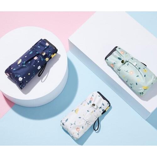 UV Sunny Rain Dual-Purpose Umbrella Mini Five-Fold Umbrella Ultra-Light Sun Umbrella Vinyl Sun Protection Sun Umbrella