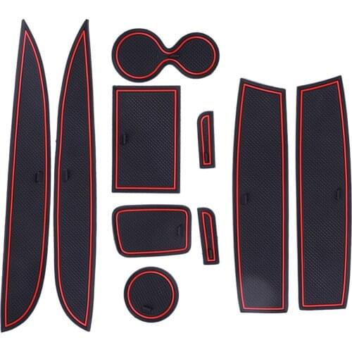 1Set Anti-Slip Car Door Gate Slot Groove Mats Cap Rubber Fit For Renault Clio 4 Door 2002-2011 2012 2013 2014 2015 2016 2017