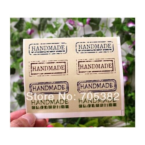 100pcs/lot hand made Seal sticker 5x1.7cm Label, Good quality (ss-8508)