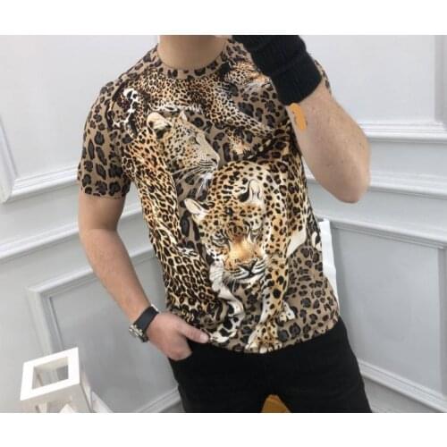 2019 autumn 19fw new fashion brand sweatshirt pullover + pant famous long sleeve leopard star print for men suits