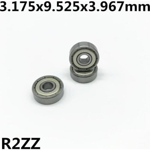 50pcs R2ZZ 3.175x9.525x3.967 mm Deep groove ball bearing Miniature bearing High qualit R2Z