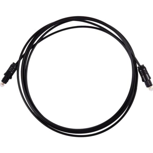 2M Metre Digital Fibre Optical Audio SPDIF MD DVD Gold Cable Lead Plug